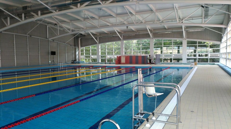 On-campus swimming pool